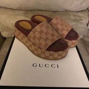 Authentic Gucci Original GG Slide Sandal - Womens
